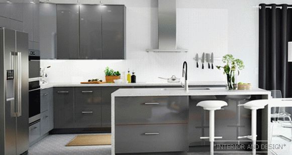 Кухонная мебель от Икеа (П-вобразная планировка) - 2